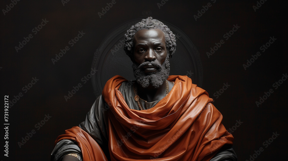 A portrait art of a philosopher A portrait art of a philosopher