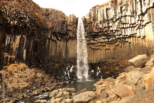 Svartifoss is a waterfall in Iceland located in the Skaftafell National Park.