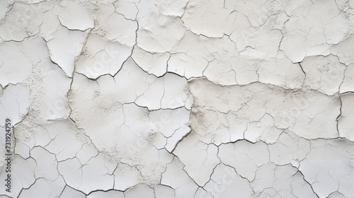 Grunge background pattern, white texture of a concrete wall with cracks