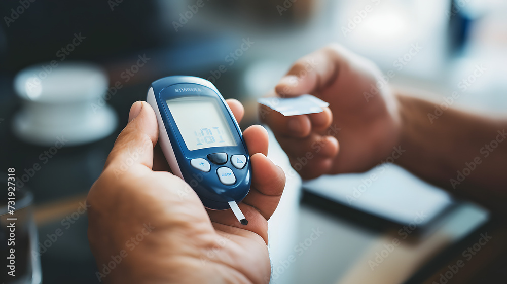 Diabetes measures the level of glucose in the blood.