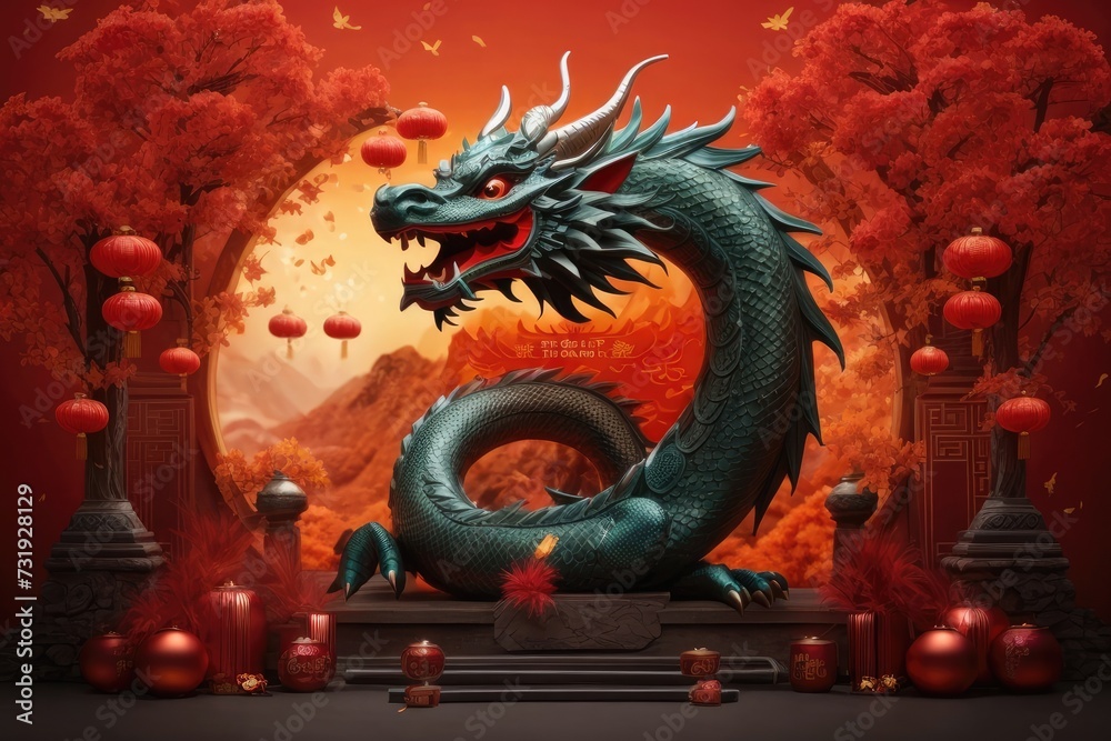 Chinese New Year Background Chinese Dragon Chinese New Year Background Chinese Dragon