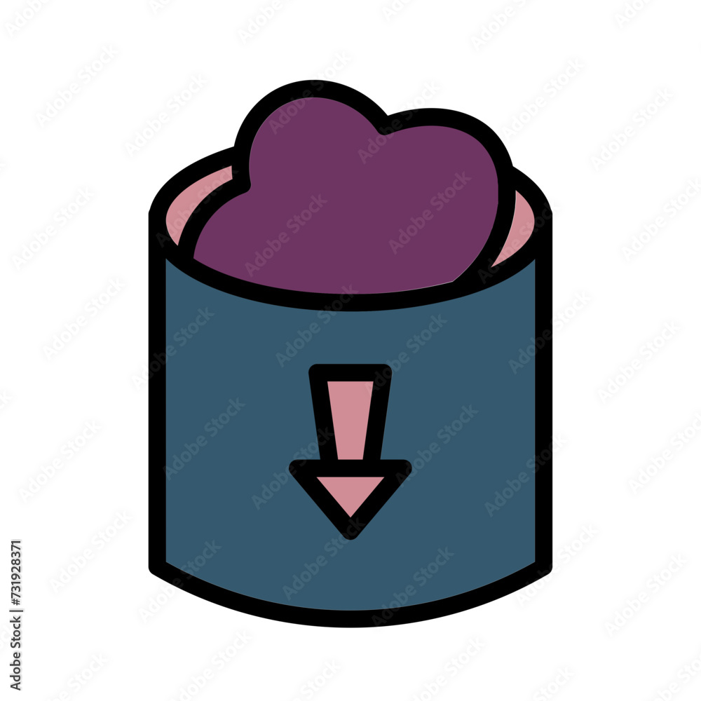 Bag Ground Organic Filled Outline Icon Bag Ground Organic Filled Outline Icon