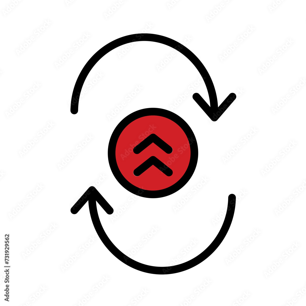 Arrow Cloud Data Filled Outline Icon Arrow Cloud Data Filled Outline Icon