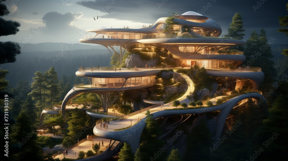 Nature Meets Modernity: Visions of Futuristic Architecture Nature Meets Modernity: Visions of Futuristic Architecture