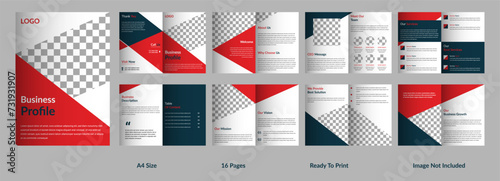 Vector modern business catalog or booklet template