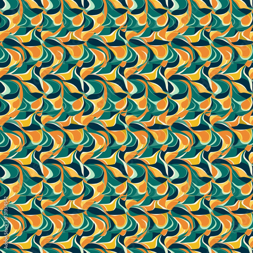 Abstract Colorful Seamless Pattern design, Textile