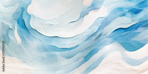 abstract soft blue and white abstract water color ocean wave texture background. Banner Graphic Resource as background for ocean wave and water wave abstract graphics 