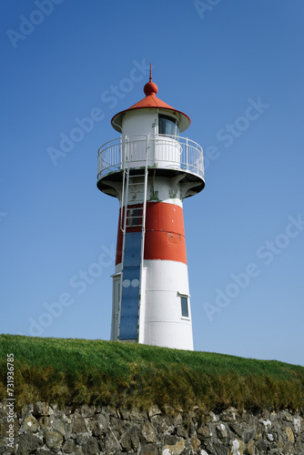 Skansin Lighthouse in Torshavn  Faroe Islands