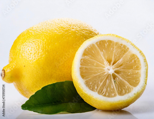 Limone tagliato e intero limonata photo