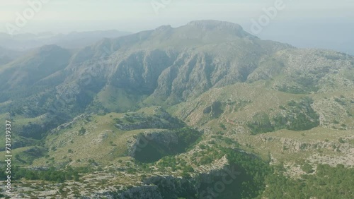 mountains mallorca trekking in galatzo photo