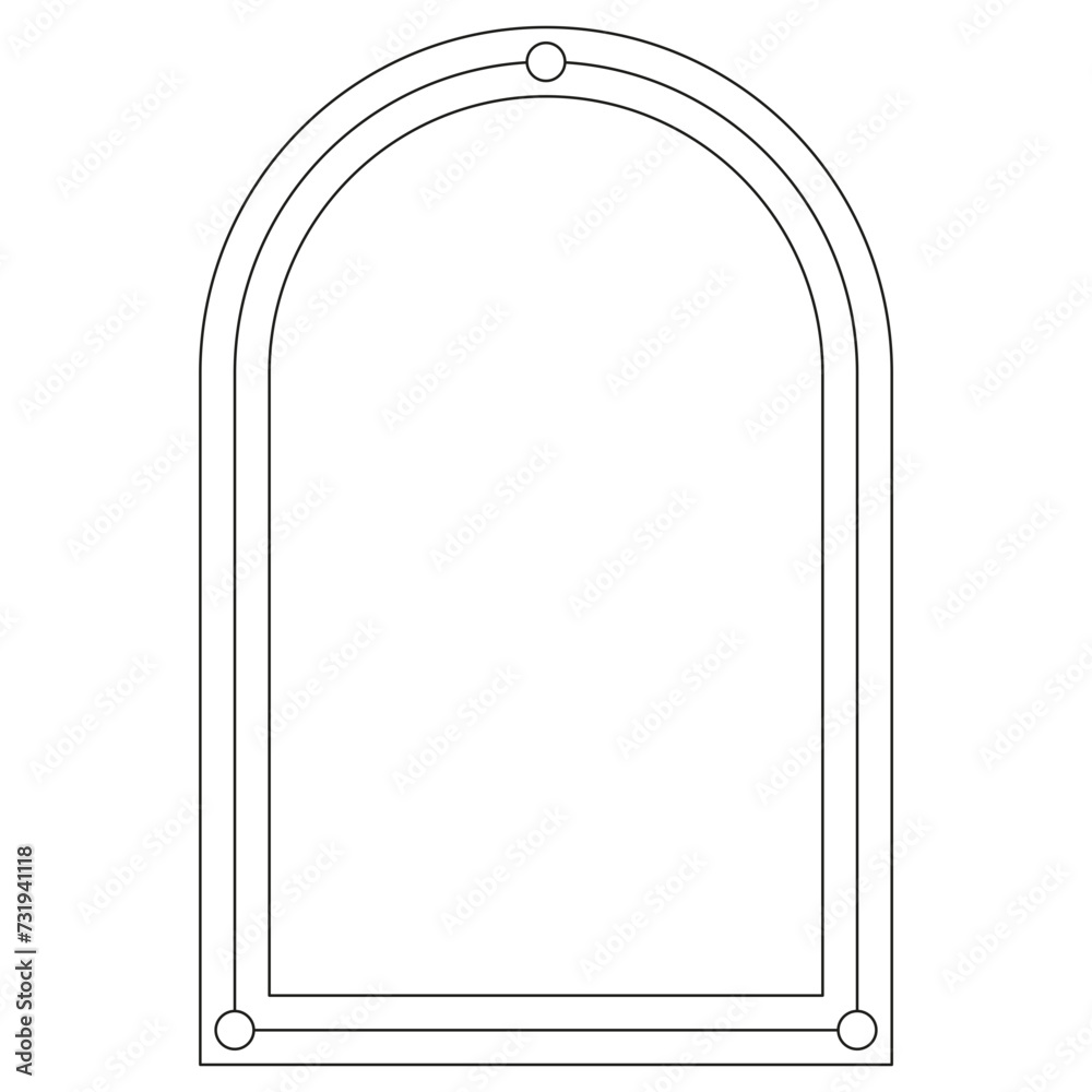 Boho frame arch vector illustration modern minimalistic retro aesthetic linear arc portal logo bohemian design element mystical geometric abstract border Boho frame arch vector illustration modern minimalistic retro aesthetic linear arc portal logo bohemian design element mystical geometric abstract border