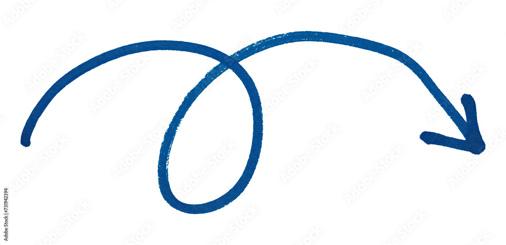 Blue arrows isolated on transparent background Blue arrows isolated on transparent background