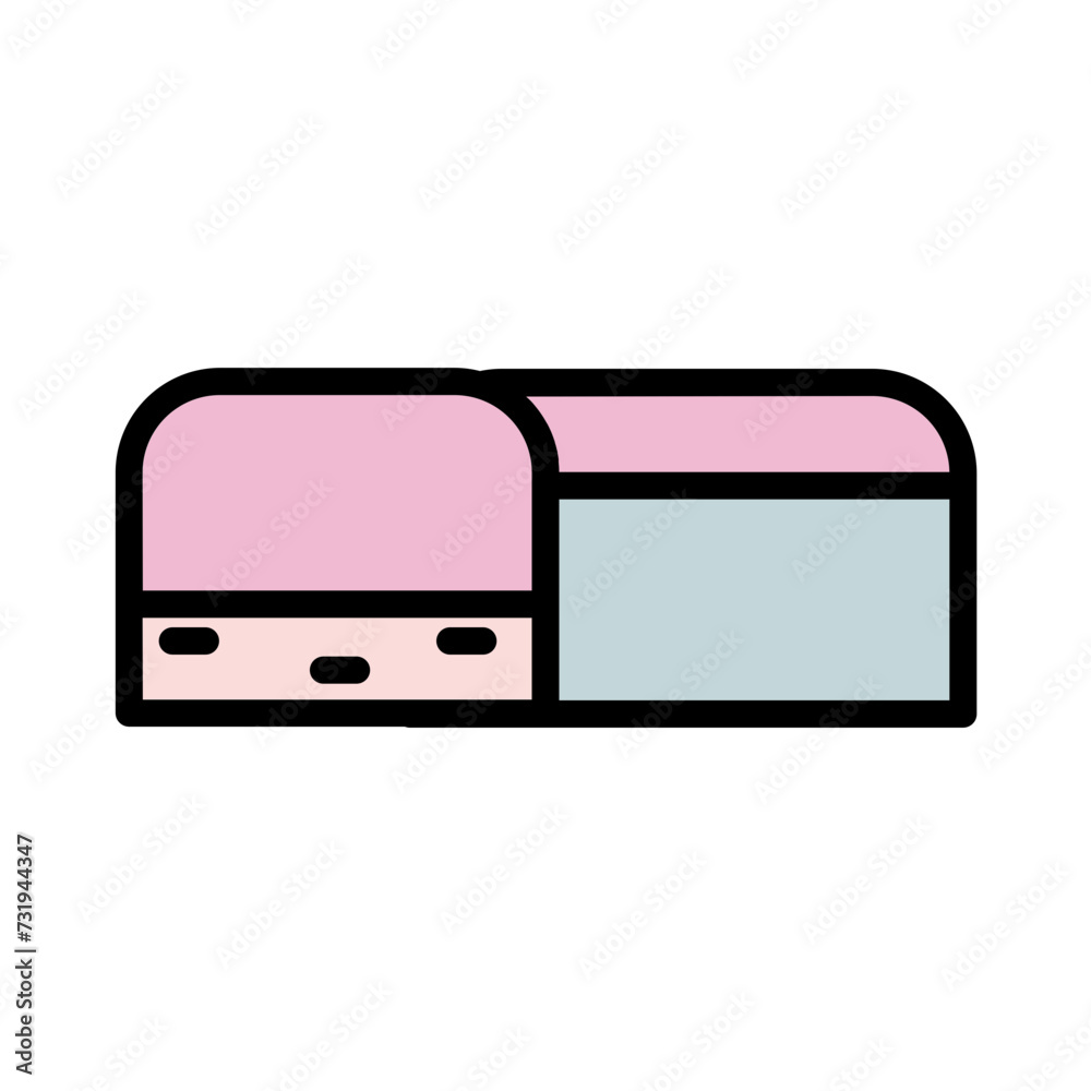 Bar Cacao Candy Filled Outline Icon Bar Cacao Candy Filled Outline Icon