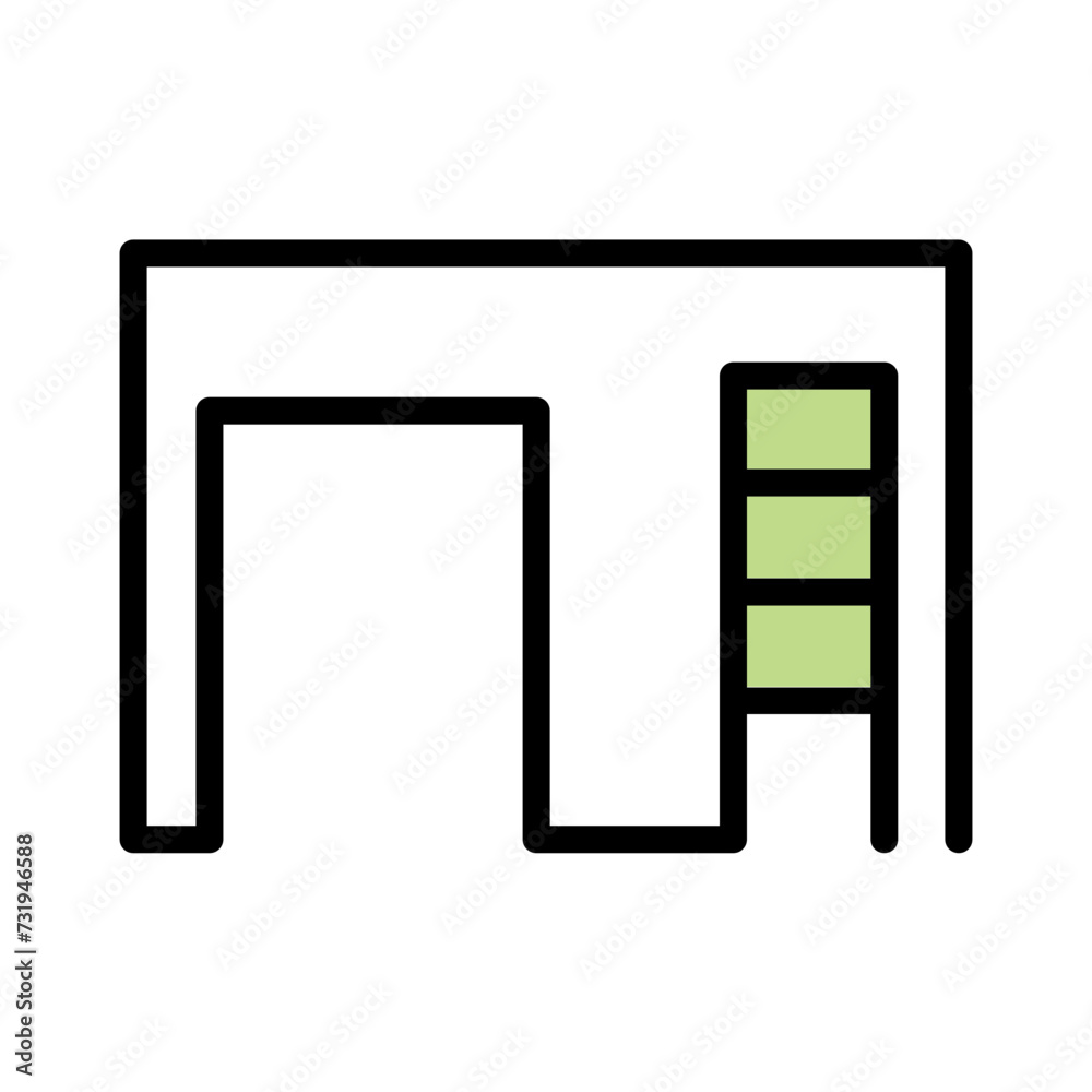 Bars Monkey Hanging Filled Outline Icon Bars Monkey Hanging Filled Outline Icon