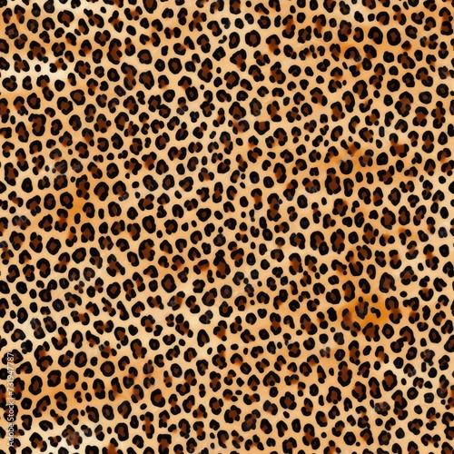 Traditional Leopard Print Seamless Pattern. Classic seamless pattern of traditional leopard print.