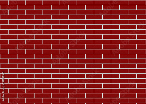 Deep Red color Brick wall Background. Blank Copy Space. Abstract wall. Textured Background. Interior Wall Background. Modern Wall Design. Abstract Design for banners and advertisements.