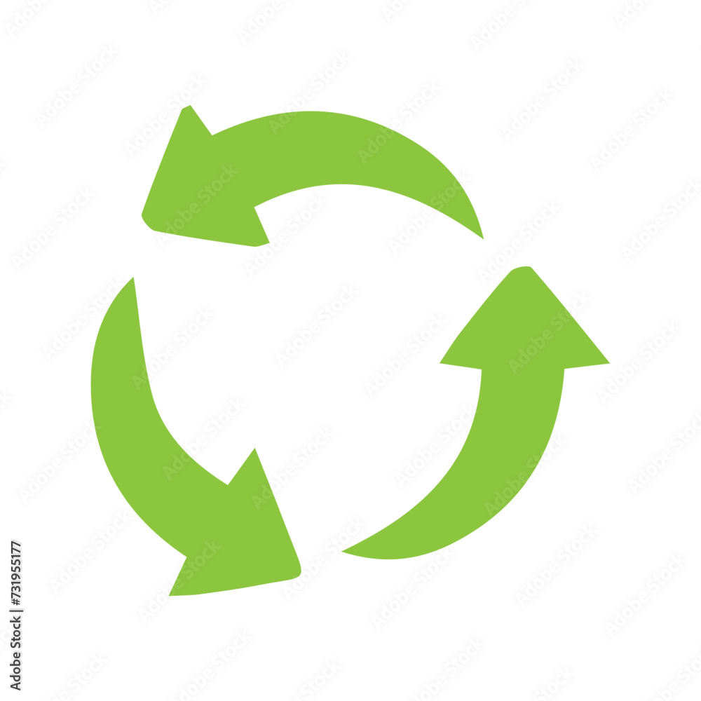 Recycle sign set icon Recycle sign set icon