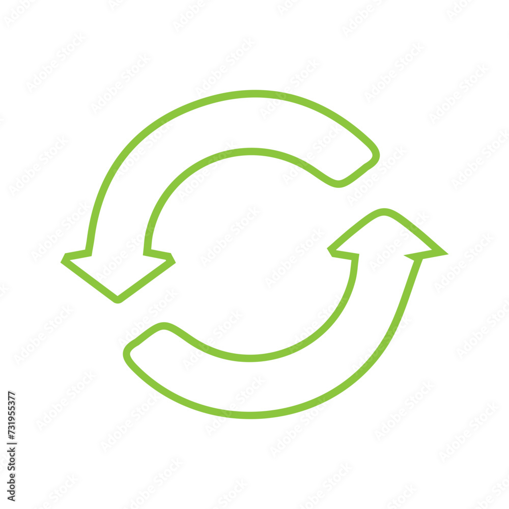 Recycle sign set icon Recycle sign set icon