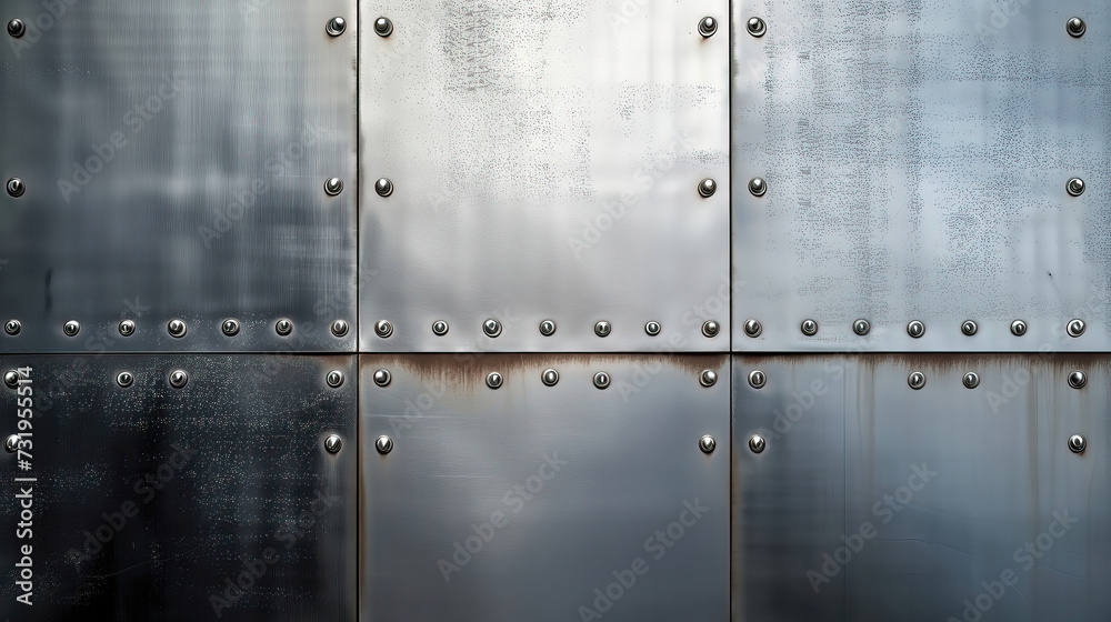 Shiny steel metal texture background.