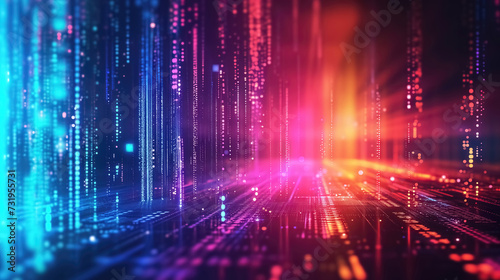 Dynamic abstract technology background  illustration.