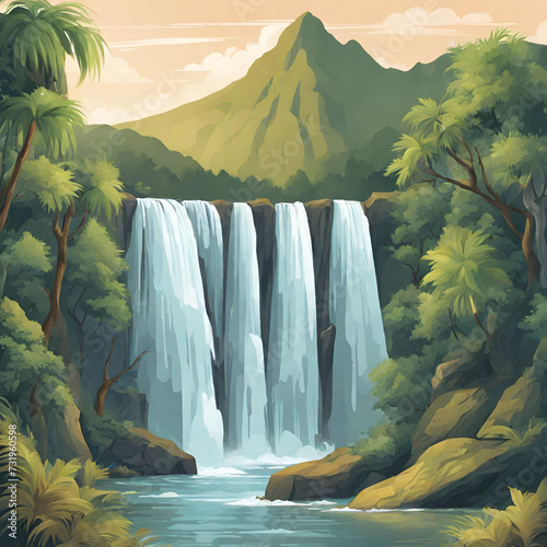 waterfall in the forest