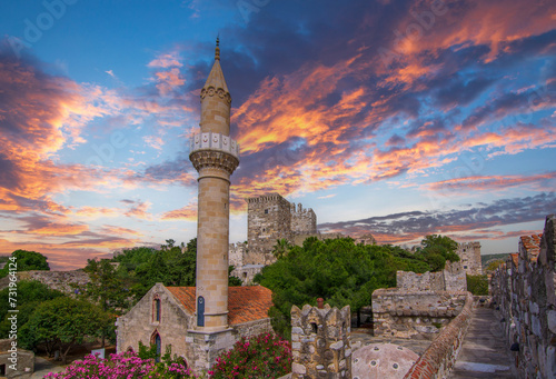 Kizilhisarli Mustafa Pasa Mosque in Bodrum Castle, Turkey photo