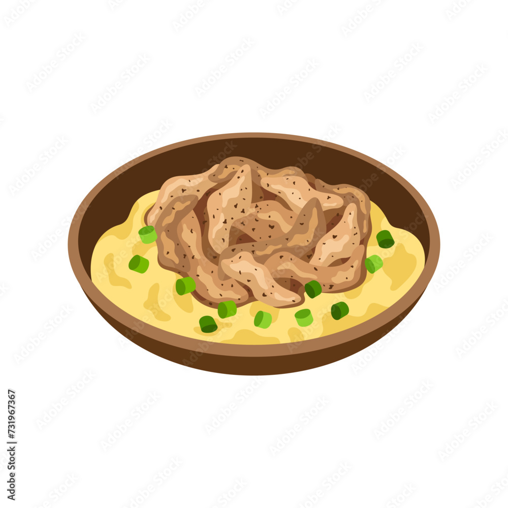 Beef Stroganoff traditional Russia dish Beef Stroganoff traditional Russia dish