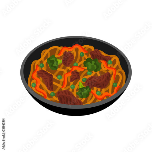 Chow Mein traditional Chinese noodle dish