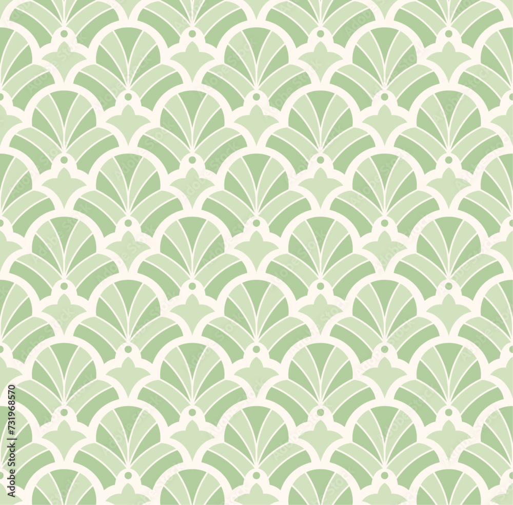 Fototapeta premium Damask floral seamless pattern. Vector retro style background print. Decorative flower texture.
