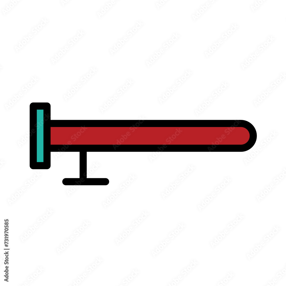 Safety Security Stick Filled Outline Icon