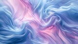 Abstract image showcasing the swirling elegance of silky fabric in a blend of soft pink and blue tones.