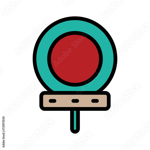 Police Cop Law Filled Outline Icon