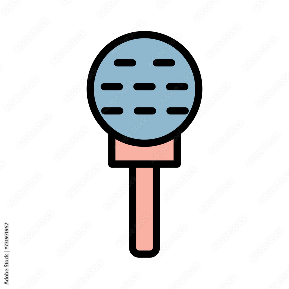 Audio Mic Record Filled Outline Icon