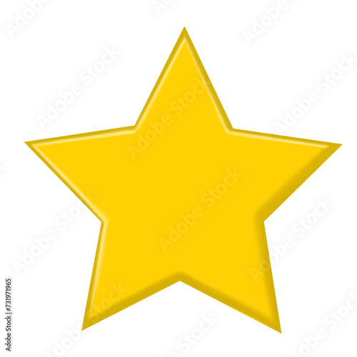 Yellow Star Icon  Guiding Light of Excellenc. This illustration can be used across various contexts  from educational materials to promotional materials  to highlight and emphasize key points.