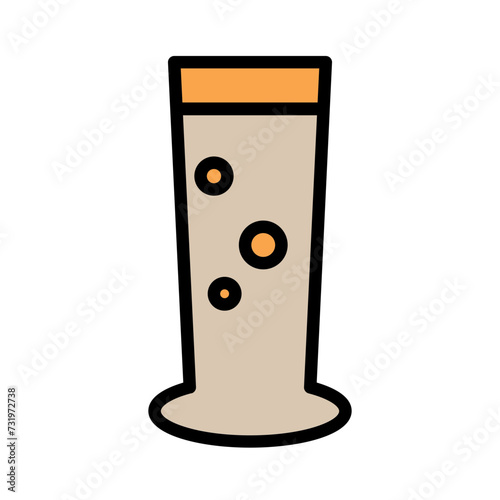Beer Craft Glass Filled Outline Icon