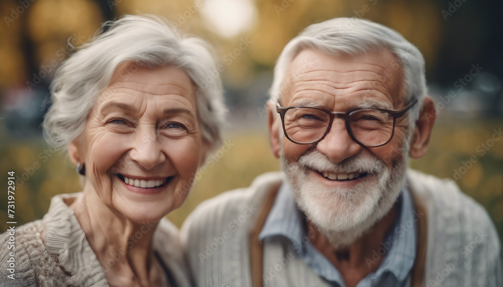 Cherished Moments: Smiling Seniors in Love Cherished Moments: Smiling Seniors in Love