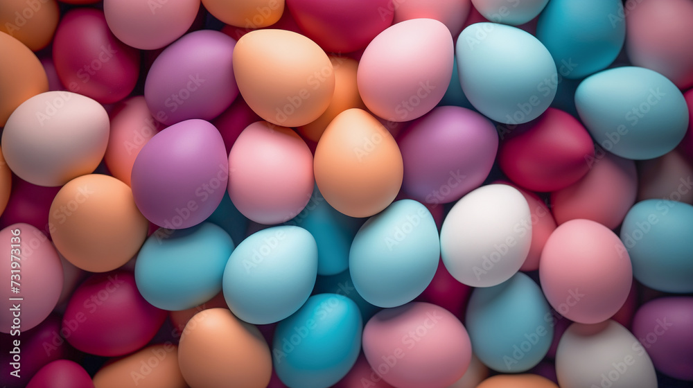 Easter colorful background Eggs. Top view. Easter colorful background Eggs. Top view.