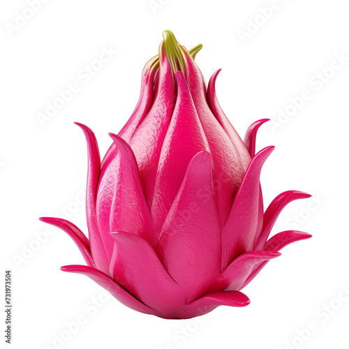 3d dragon fruit isolated on transparent background, png