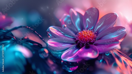 Colorful Flower Abstract Background 4K Realist