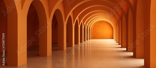Arched Walkway without people