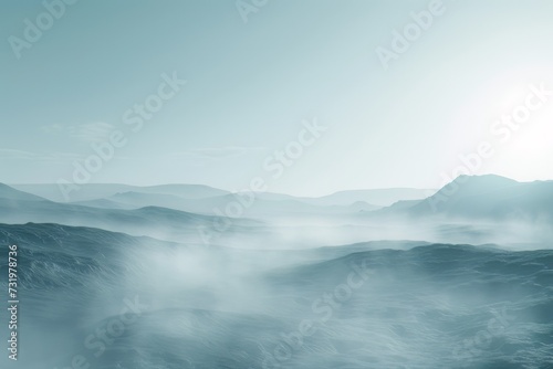 Minimal landscape outdoors horizon nature foggy