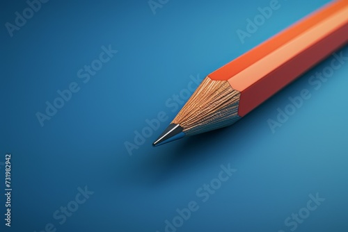 Sharpened lead pencil
