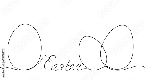 Egg. Easter. Inscription. Postcard