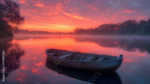 sunset on the river © Nik