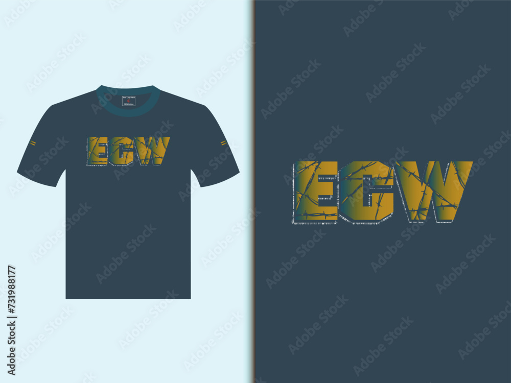 ECW T-Shirt Design Custom Design Vector EPS ECW T-Shirt Design Custom Design Vector EPS