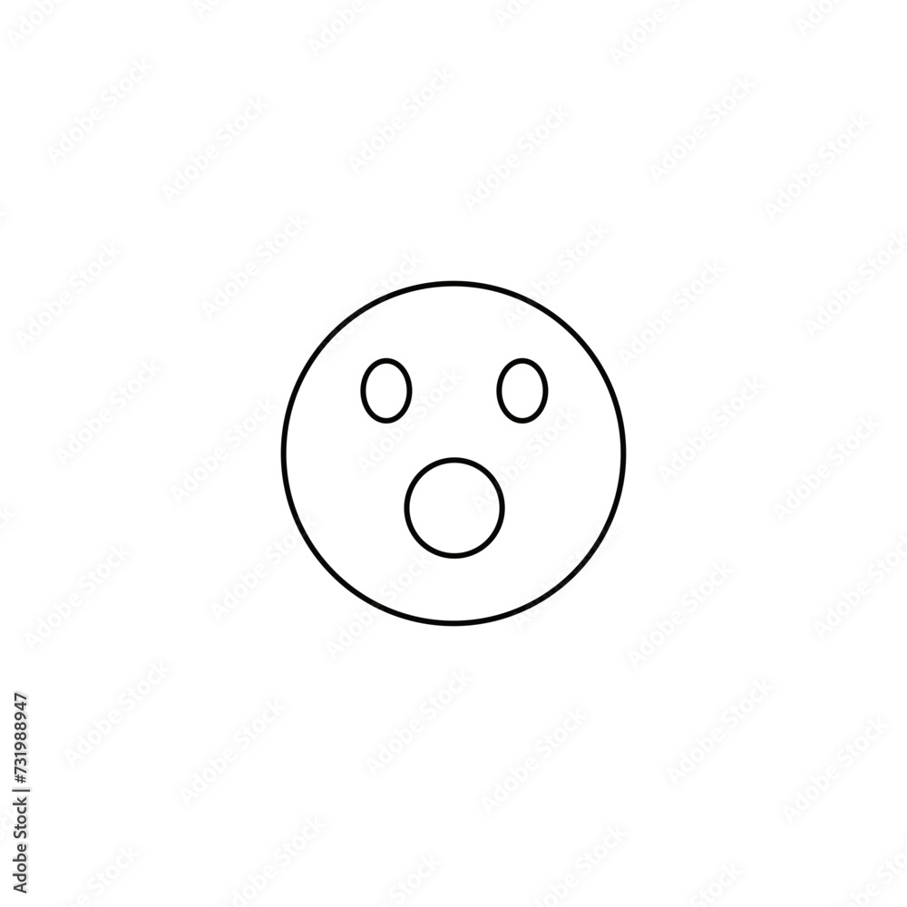 Fototapeta premium black emoticon Bold line icon. Images are a vector, editable stroke. Made with precision and an eye for quality.