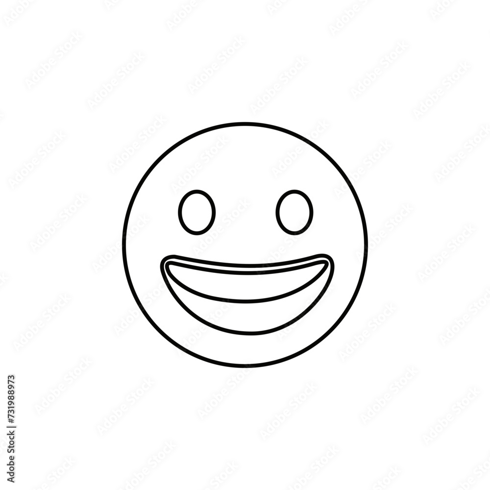 Big set of emojis. Emoji. Funny emoticon faces with facial expressions. Emoticon outline. Emoji face emoticon funny line eight black icon expression smiley face human mood, flat vector isolated set Big set of emojis. Emoji. Funny emoticon faces with facial expressions. Emoticon outline. Emoji face emoticon funny line eight black icon expression smiley face human mood, flat vector isolated set