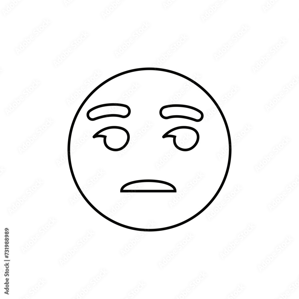 Big set of emojis. Emoji. Funny emoticon faces with facial expressions. Emoticon outline. Emoji face emoticon funny line eight black icon expression smiley face human mood, flat vector isolated set Big set of emojis. Emoji. Funny emoticon faces with facial expressions. Emoticon outline. Emoji face emoticon funny line eight black icon expression smiley face human mood, flat vector isolated set
