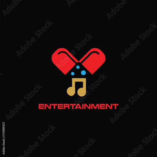 film entertainment logo design vector