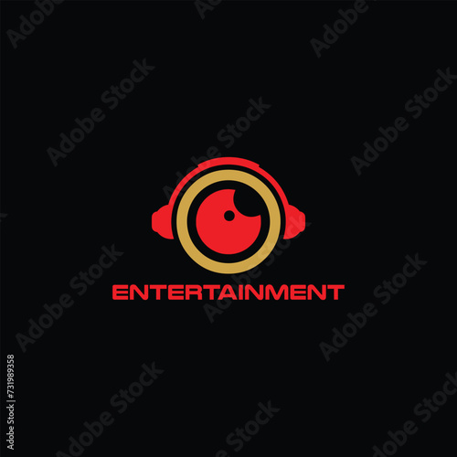 film entertainment logo design vector